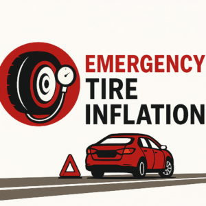 Home emergency tire inflation service | north dallas roadside help